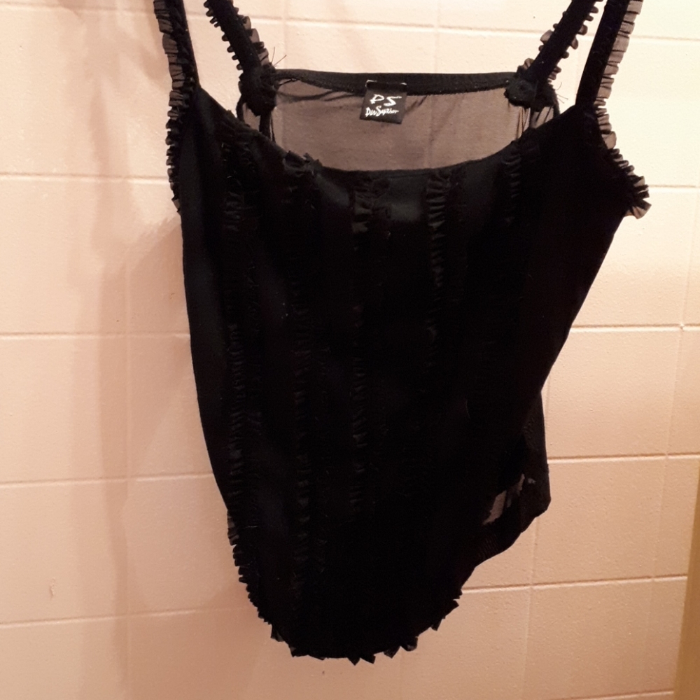 PerSeption black sleeveless shirt